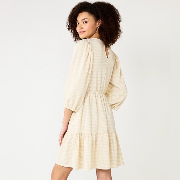 NWOT DRAPER JAMES RSVP Tiered Skater Dress Size Small - Picture 2 of 6